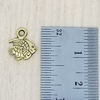 Brass Small Fish Charm