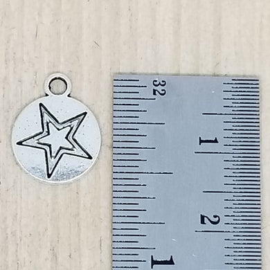 Star in Circle Charm