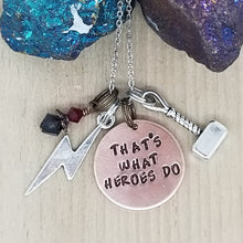 That's What Heroes Do - Charm Necklace