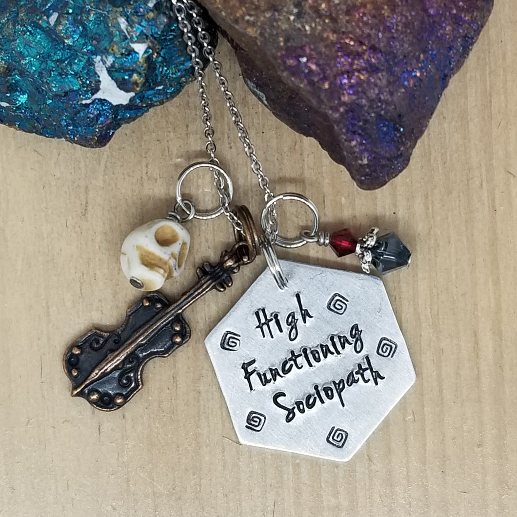High Functioning Sociopath - Charm Necklace