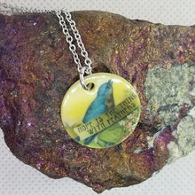 Hope is the thing with feathers - Shell pendant