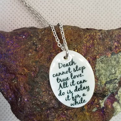 Death cannot stop true love - Shell pendant
