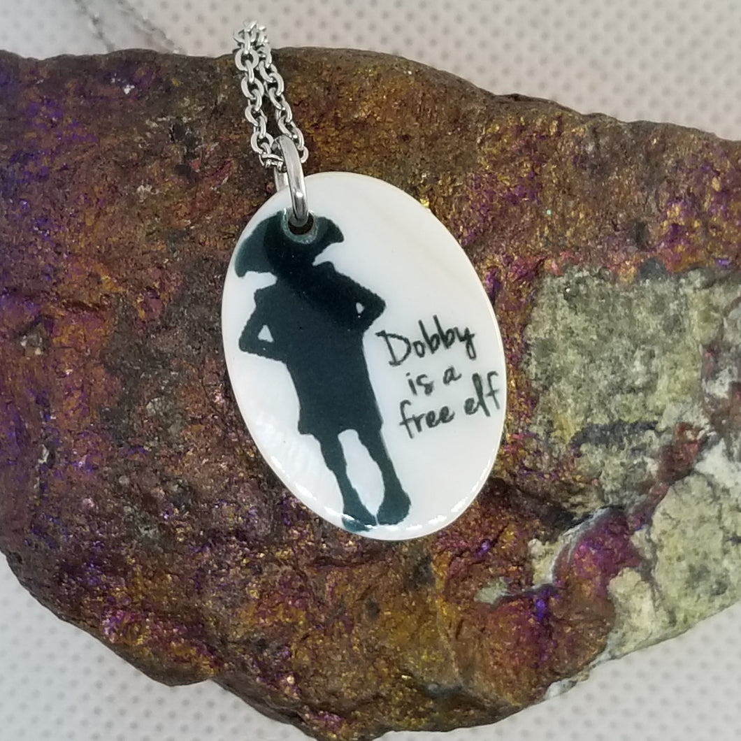 Dobby is a free elf  - Shell pendant