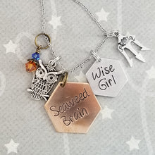Seaweed Brain / Wise Girl - Charm Necklace