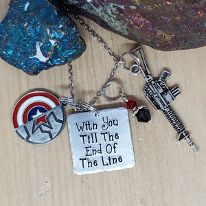 With You Till The End Of The Line - Charm Necklace