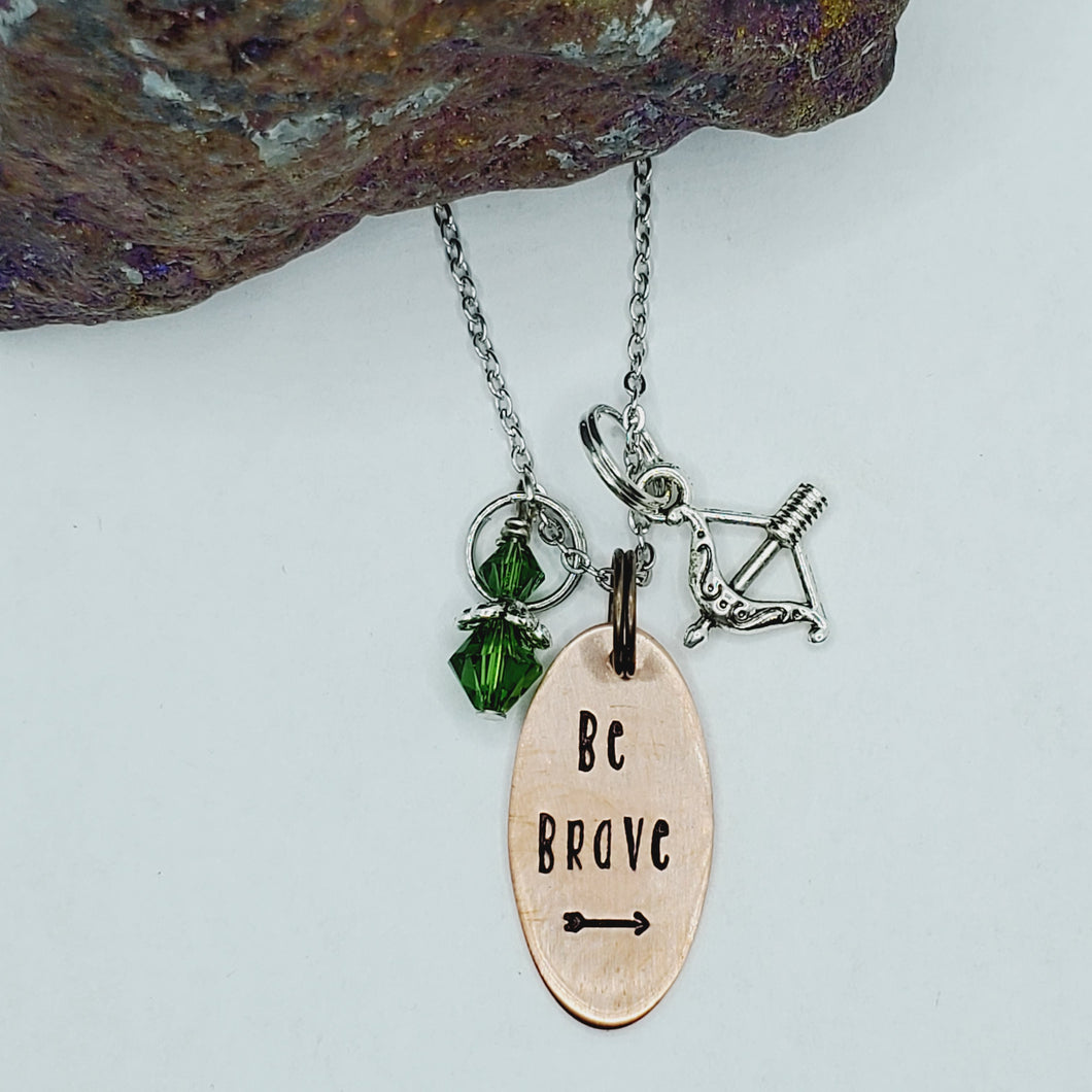Be Brave - Charm Necklace