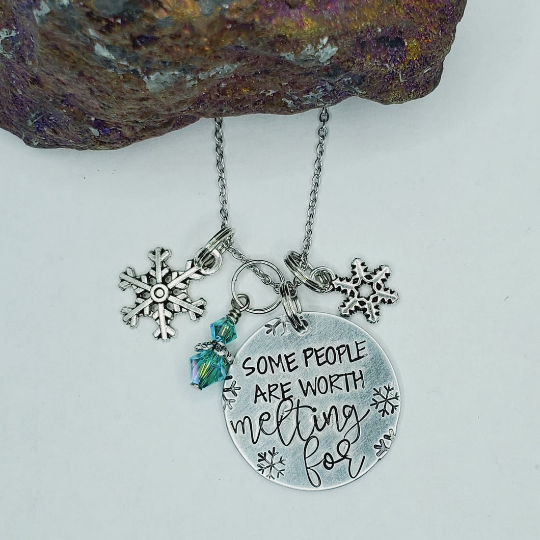 Some People Are Worth Melting For - Charm Necklace