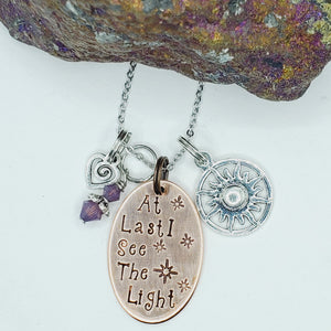 At Last I See The Light Charm Necklace - Charm Necklace