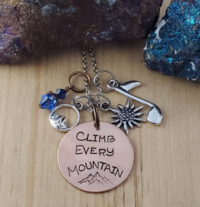 Climb Every Mountain - Charm Necklace
