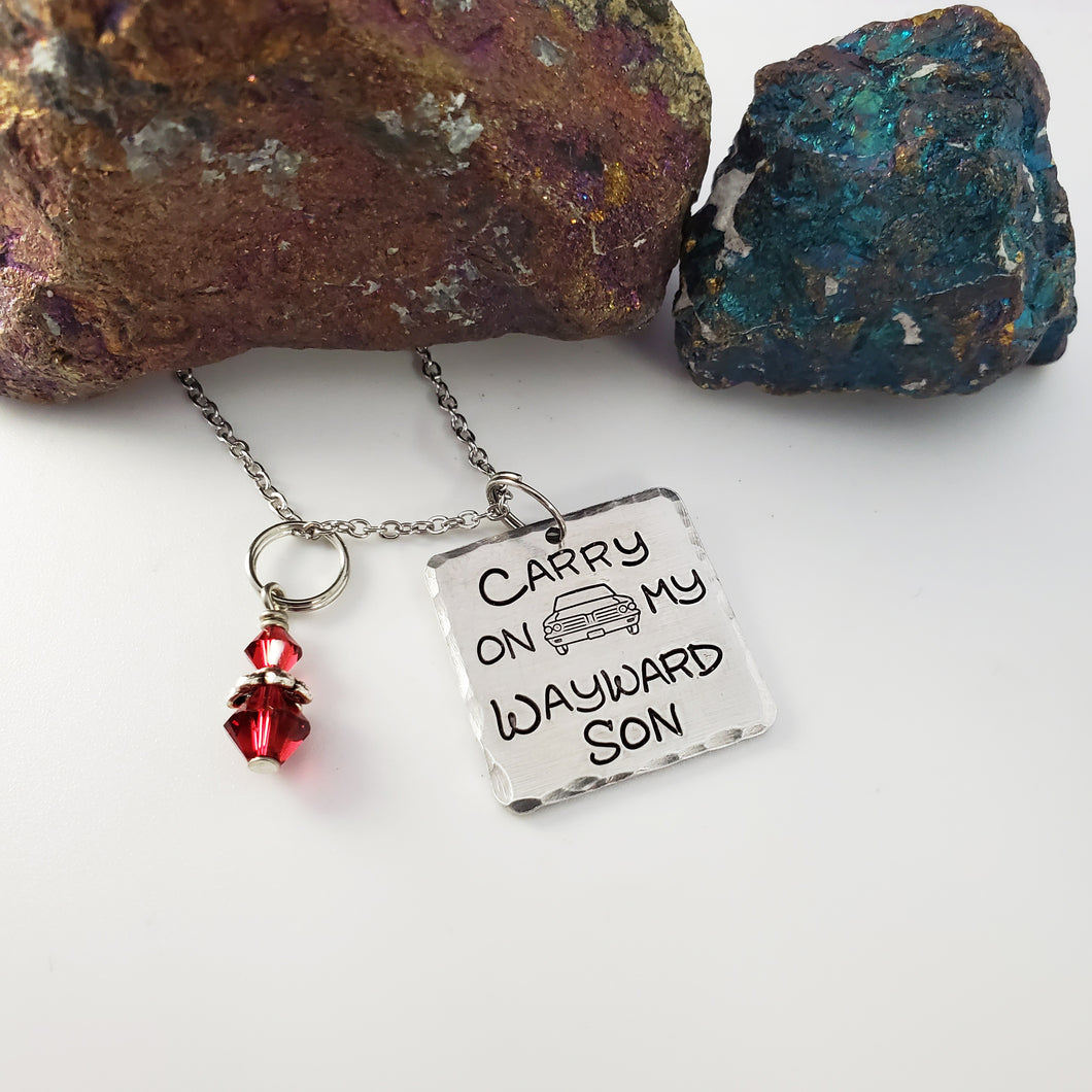Carry On My Wayward Son with car - Pendant Necklace