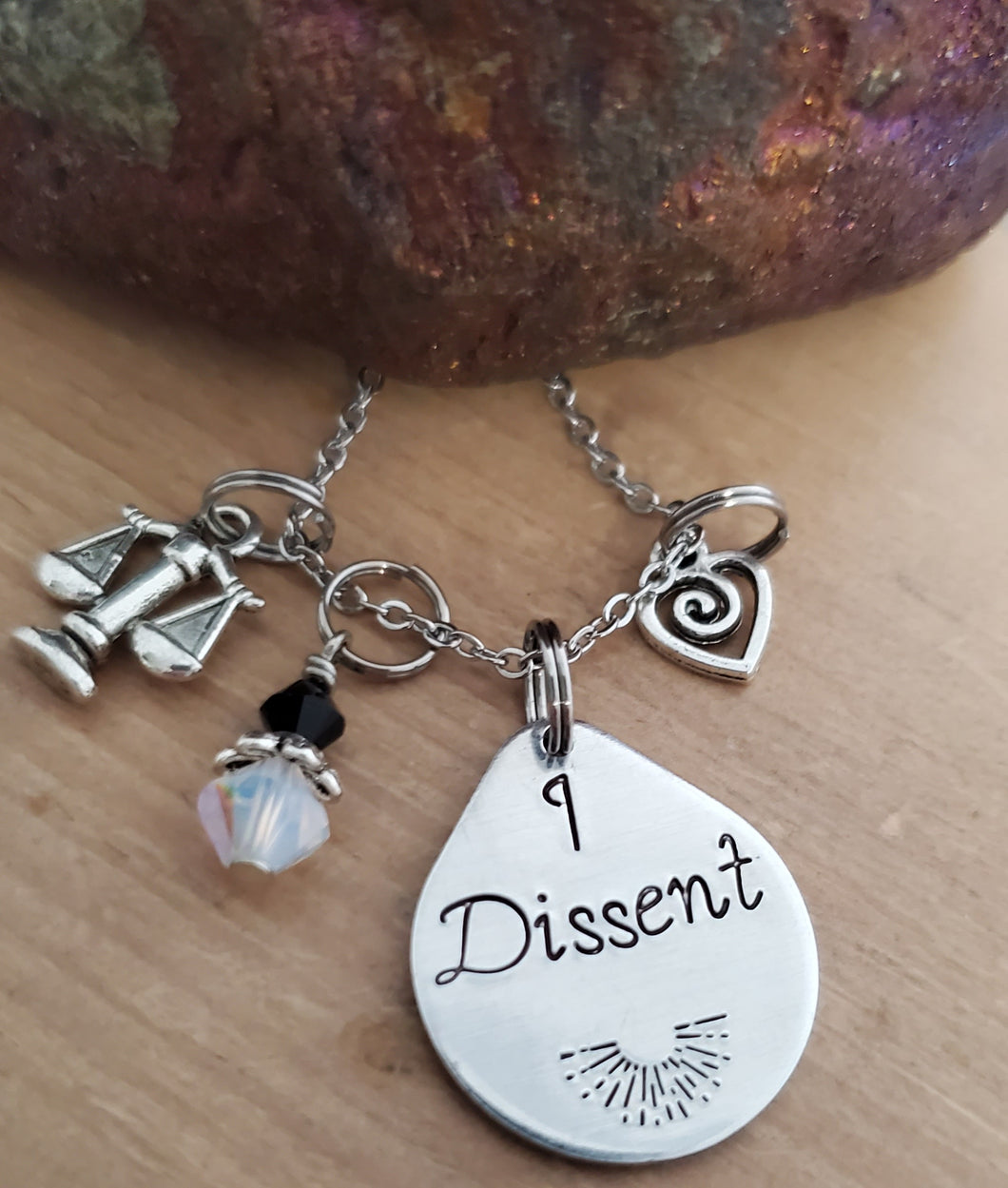 I Dissent Charm Necklace