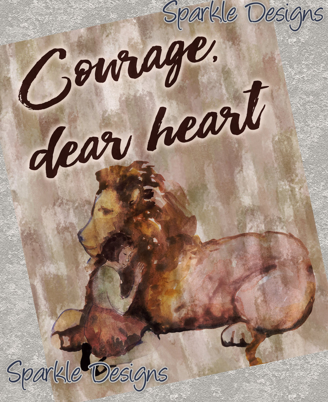 Courage Dear Heart -  234 wood Print