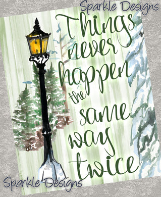 Things never happen the same way twice -  236 wood Print