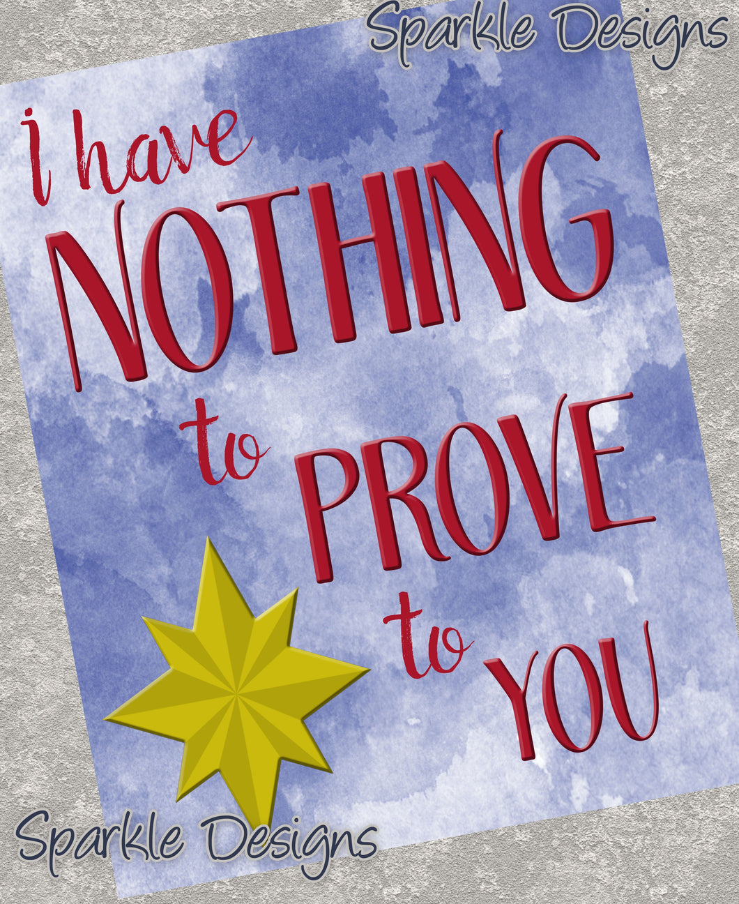 I have nothing to prove to you -263 wood Print