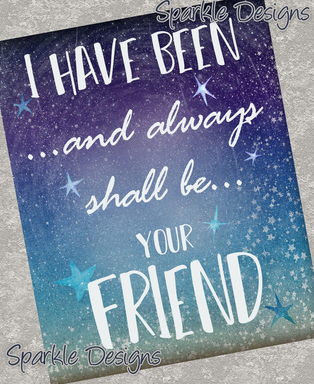 I have been and always shall be your friend - 270 wood Print