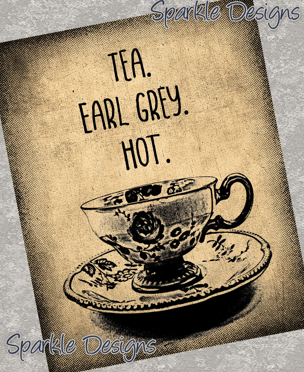 Tea.  Earl Grey. Hot. -  275 wood Print