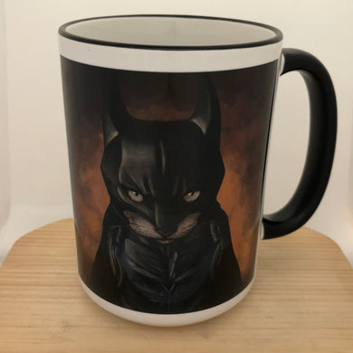 Bat Cat 15 oz coffee mug