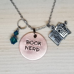 Book Nerd - Charm Necklace