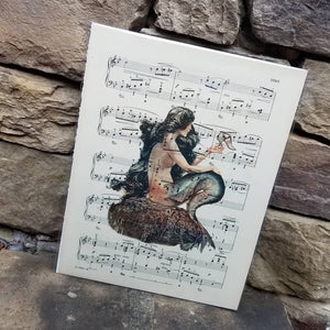Music Art - Colorful Mermaid