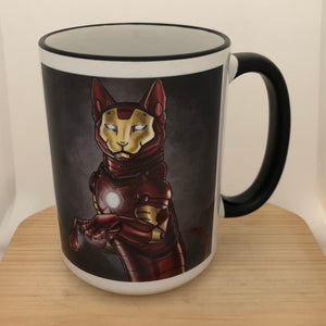 Iron Cat 15 oz coffee mug