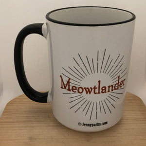 Meowtlander 15 oz coffee mug