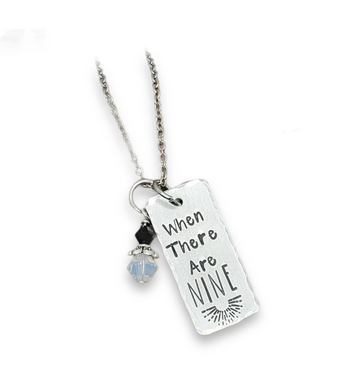 When there are nine - RBG inspired Pendant Necklace