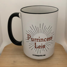 Purrincess Leia 15 oz coffee mug