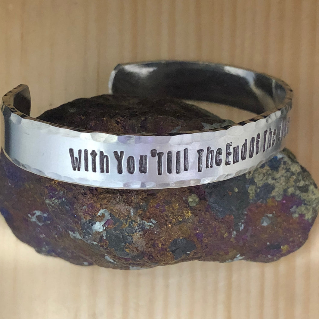 With You 'Till The End Of The Line Cuff Bracelet