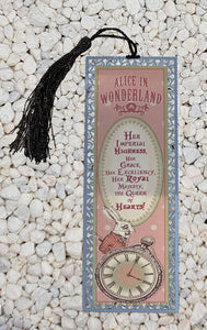 The Queen of Hearts - Alice in Wonderland inspired Metal Bookmark