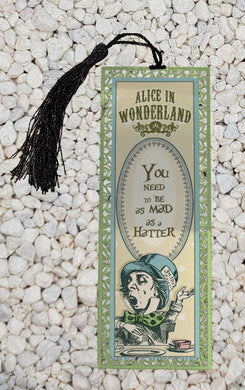 Mad Hatter - Alice in Wonderland inspired Metal Bookmark