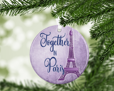 Together in Paris  -  porcelain / ceramic ornament