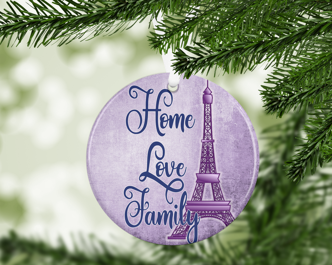 home Love Family -  porcelain / ceramic ornament