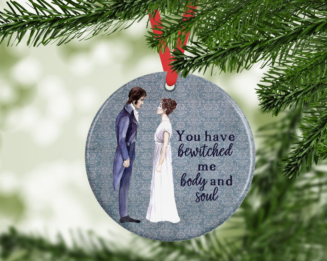 You have bewitched me body and soul - Pride and Prejudice inspired - porcelain / ceramic ornament