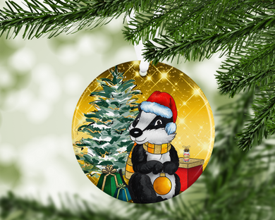 HP - Puff Badger -  porcelain / ceramic ornament