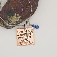 Books Are A Uniquely Portable Magic - Pendant Necklace