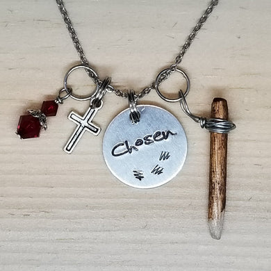 Chosen with a Stake - Charm Necklace