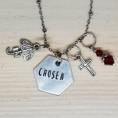 Chosen with an Umbrella - Charm Necklace