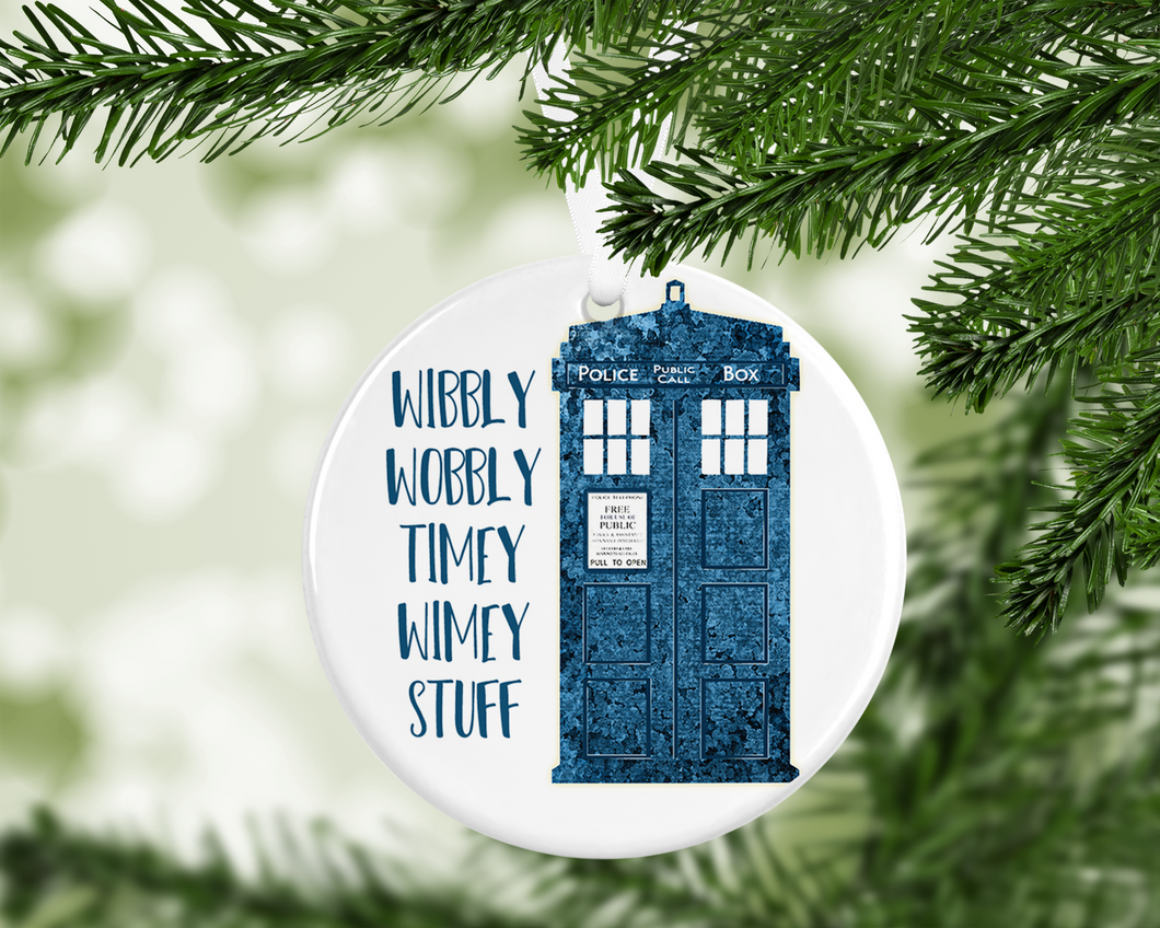 Wibbly Wobbly -  porcelain / ceramic ornament