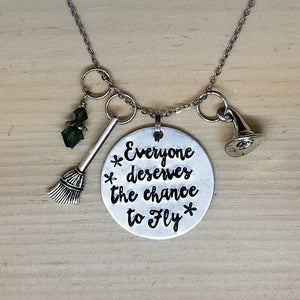 Everyone Deserves The Chance To Fly - Charm Necklace