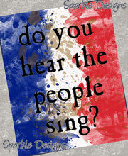 Do you hear the people sing? - 68 wood Print