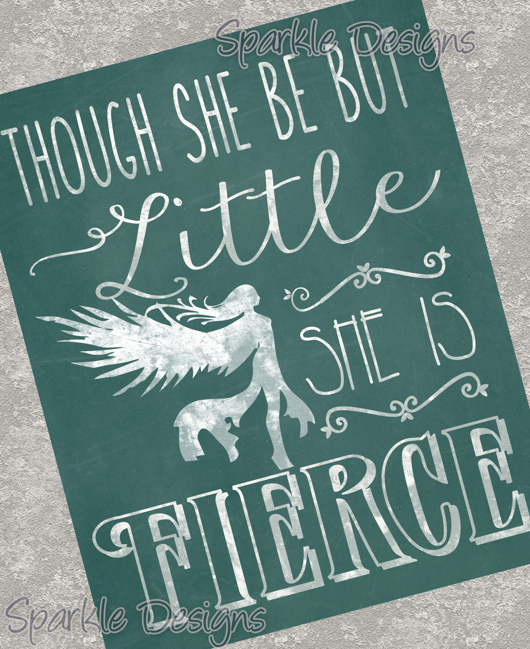 Though she be but little, she is fierce - Shakespeare 92 Magnet