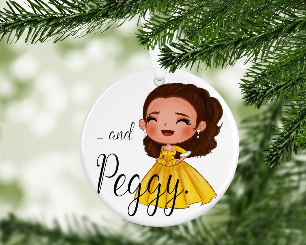 Ham - And Peggy -  porcelain / ceramic ornament