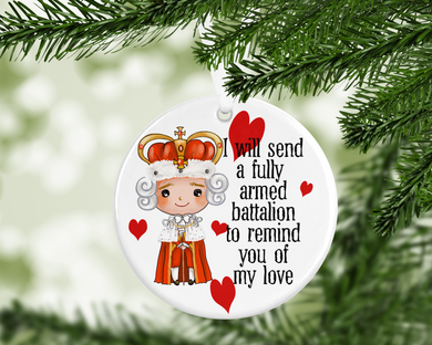 Ham - fully armed batallion -  porcelain / ceramic ornament