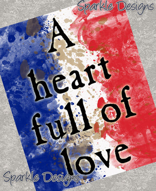 A heart full of love - 66 wood Print