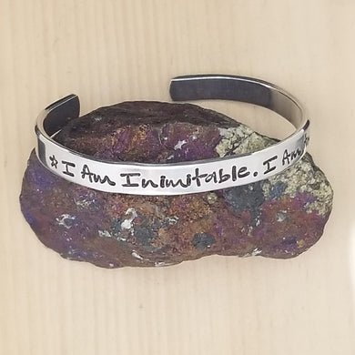 I Am Inimitable. I Am An Original - Cuff Bracelet