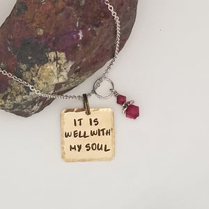 It Is Well With My Soul - Pendant Necklace