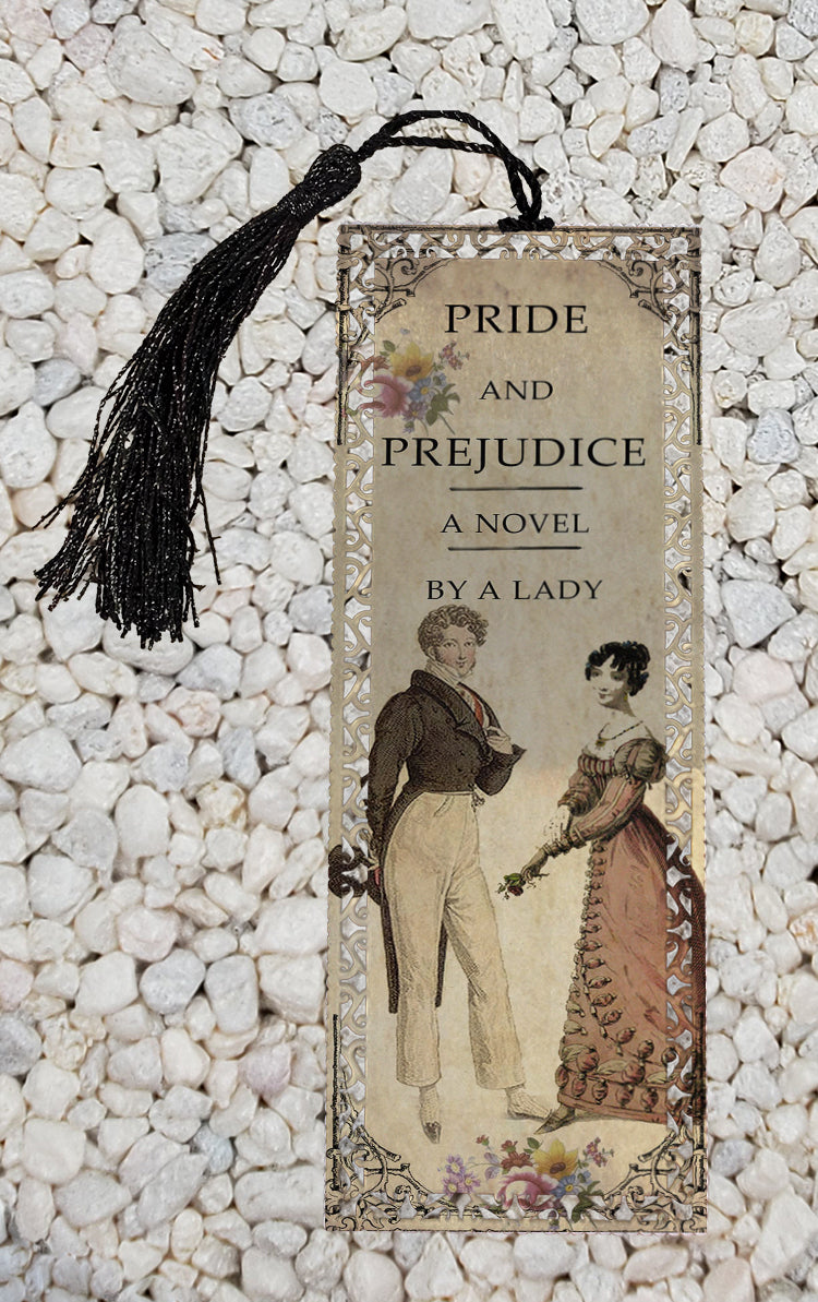 Pride and Prejudice - Jane Austen inspired inspired Metal Bookmark