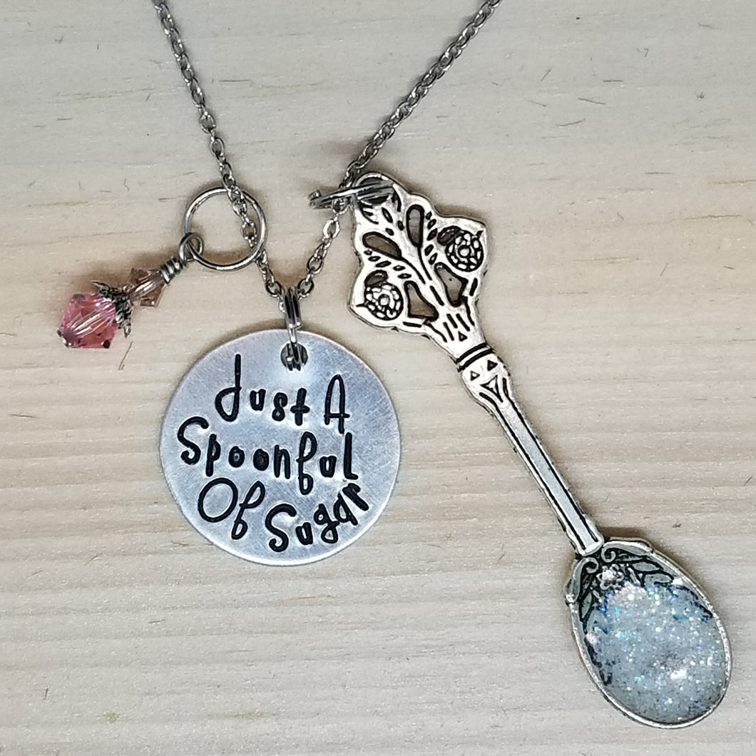 Just A Spoonful Of Sugar - Charm Necklace