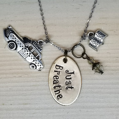 Just Breathe - Charm Necklace