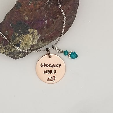 Library Nerd - Pendant Necklace
